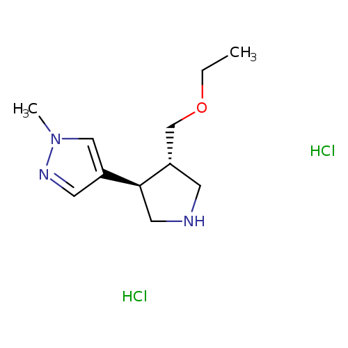 rac-4-[(3R,4S)-4-(ethoxymethyl)pyrrolidin-3-yl]-1-methyl-1H-pyrazole dihydrochloride, trans