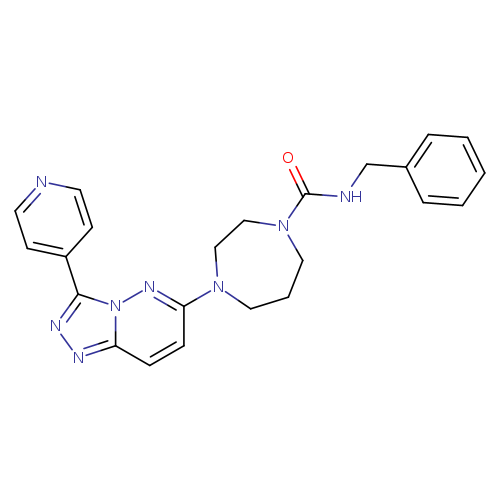 N-benzyl-4-[3-(pyridin-4-yl)-[1,2,4]triazolo[4,3-b]pyridazin-6-yl]-1,4-diazepane-1-carboxamide