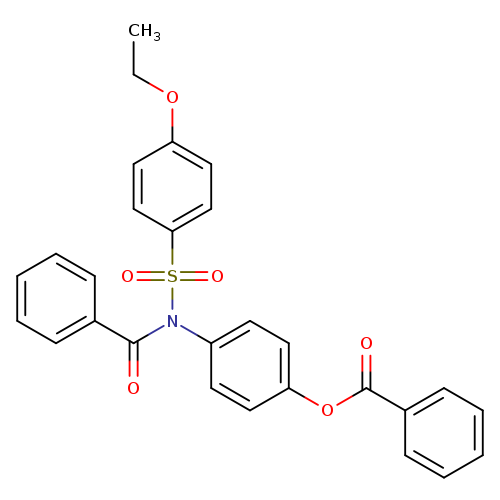 4-[N-(4-ethoxybenzenesulfonyl)benzamido]phenyl benzoate