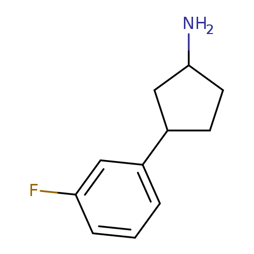 3-(3-fluorophenyl)cyclopentan-1-amine