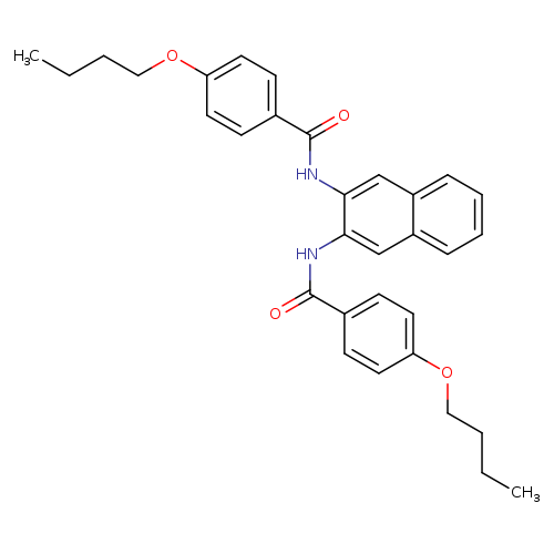 4-butoxy-N-[3-(4-butoxybenzamido)naphthalen-2-yl]benzamide