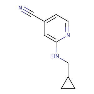 2-[(cyclopropylmethyl)amino]pyridine-4-carbonitrile