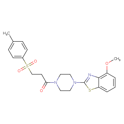 1-[4-(4-methoxy-1,3-benzothiazol-2-yl)piperazin-1-yl]-3-(4-methylbenzenesulfonyl)propan-1-one