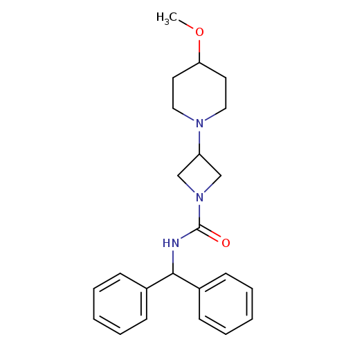 N-(diphenylmethyl)-3-(4-methoxypiperidin-1-yl)azetidine-1-carboxamide