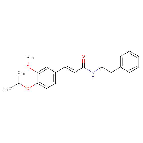 (2E)-3-[3-methoxy-4-(propan-2-yloxy)phenyl]-N-(2-phenylethyl)prop-2-enamide