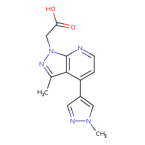 2-(3-Methyl-4-(1-methyl-1H-pyrazol-4-yl)-1H-pyrazolo[3,4-b]pyridin-1-yl)acetic acid