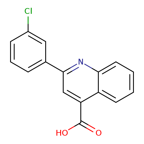 4-Quinolinecarboxylic acid, 2-(3-chlorophenyl)-