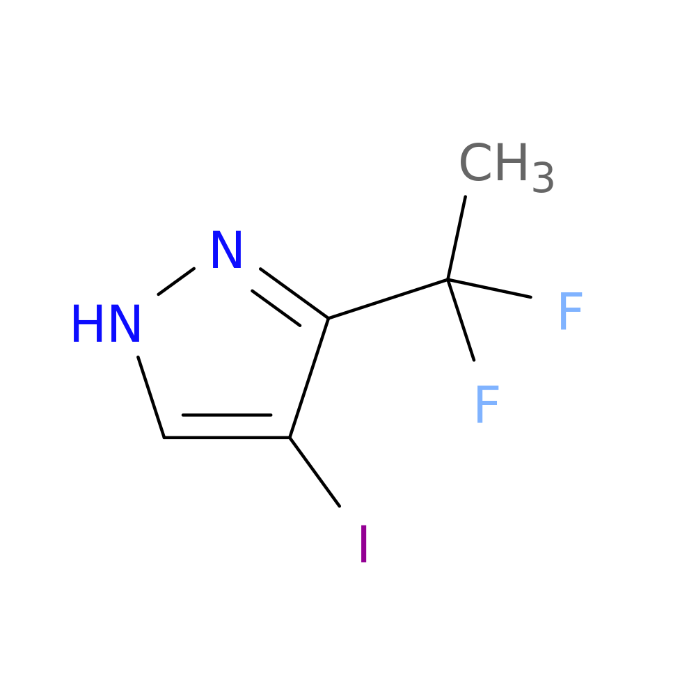 3-(1,1-difluoroethyl)-4-iodo-1H-pyrazole