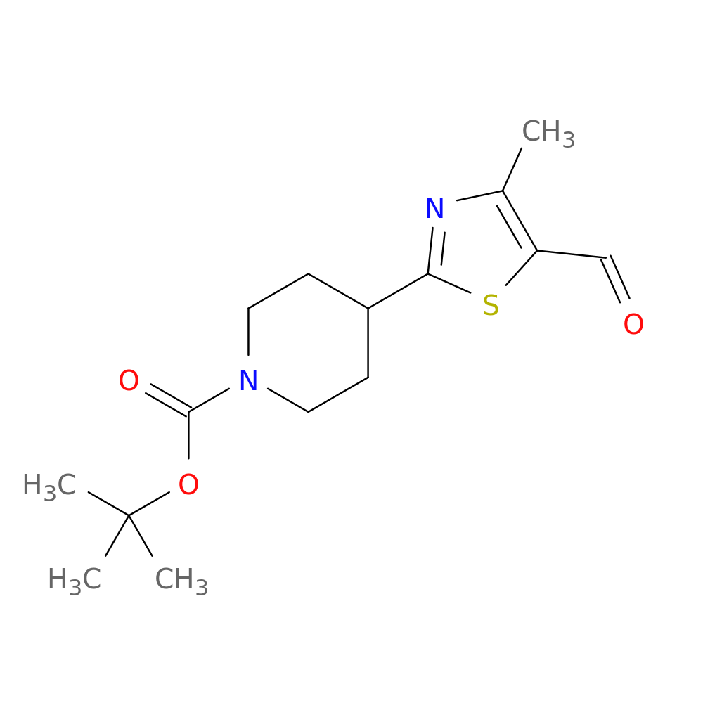 TERT-BUTYL 4-(5-FORMYL-4-METHYL-1,3-THIAZOL-2-YL)PIPERIDINE-1-CARBOXYLATE
