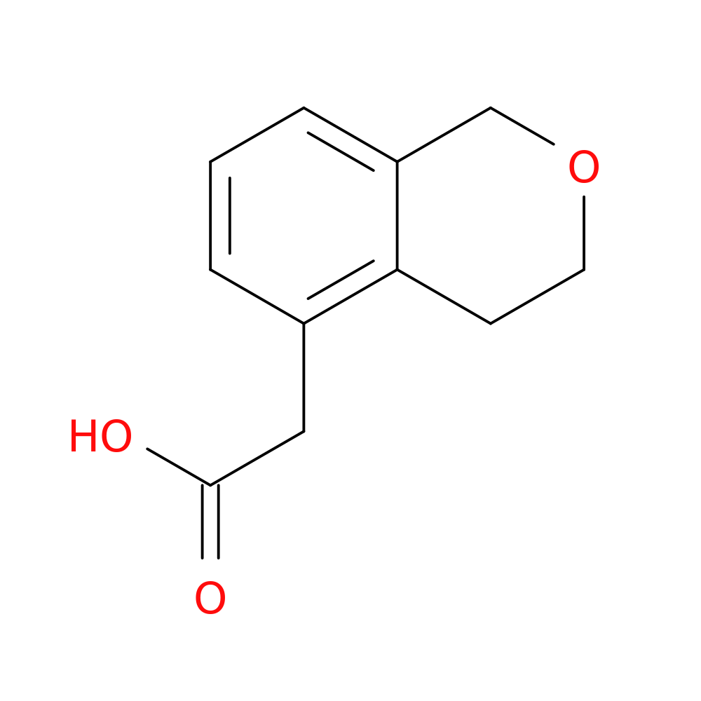 2-(3,4-dihydro-1H-2-benzopyran-5-yl)acetic acid