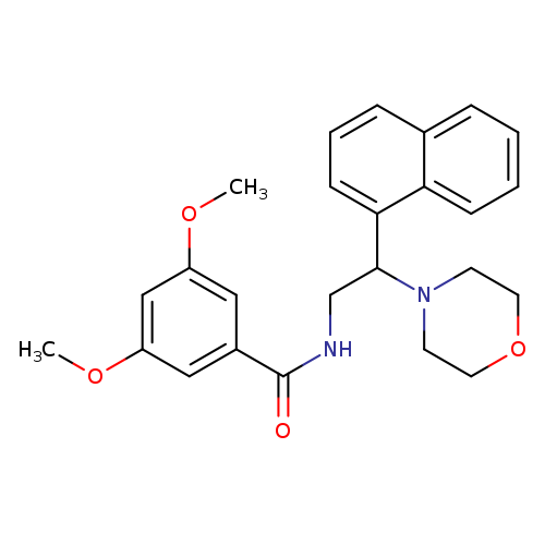 3,5-dimethoxy-N-[2-(morpholin-4-yl)-2-(naphthalen-1-yl)ethyl]benzamide