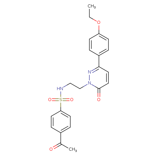 4-acetyl-N-{2-[3-(4-ethoxyphenyl)-6-oxo-1,6-dihydropyridazin-1-yl]ethyl}benzene-1-sulfonamide