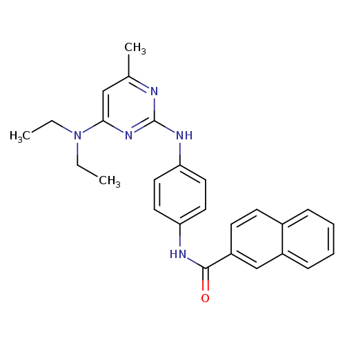 N-(4-{[4-(diethylamino)-6-methylpyrimidin-2-yl]amino}phenyl)naphthalene-2-carboxamide