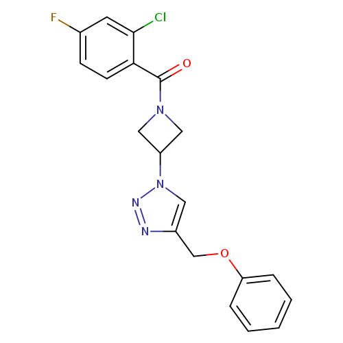 1-[1-(2-chloro-4-fluorobenzoyl)azetidin-3-yl]-4-(phenoxymethyl)-1H-1,2,3-triazole