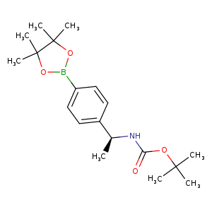 (S)-tert-Butyl(1-(4-(4,4,5,5-tetramethyl-1,3,2-dioxaborolan-2-yl)phenyl)ethyl)carbamate