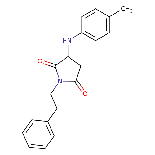 3-[(4-methylphenyl)amino]-1-(2-phenylethyl)pyrrolidine-2,5-dione