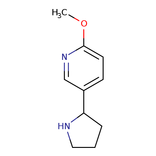 Pyridine, 2-methoxy-5-(2-pyrrolidinyl)-