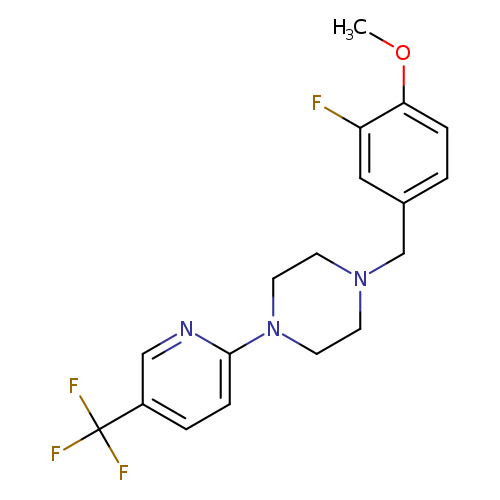 1-[(3-fluoro-4-methoxyphenyl)methyl]-4-[5-(trifluoromethyl)pyridin-2-yl]piperazine