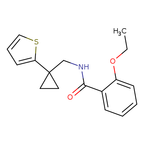 2-ethoxy-N-{[1-(thiophen-2-yl)cyclopropyl]methyl}benzamide