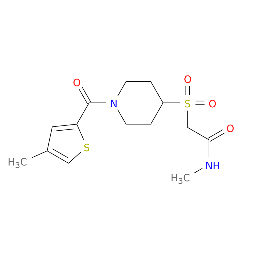 N-methyl-2-{[1-(4-methylthiophene-2-carbonyl)piperidin-4-yl]sulfonyl}acetamide