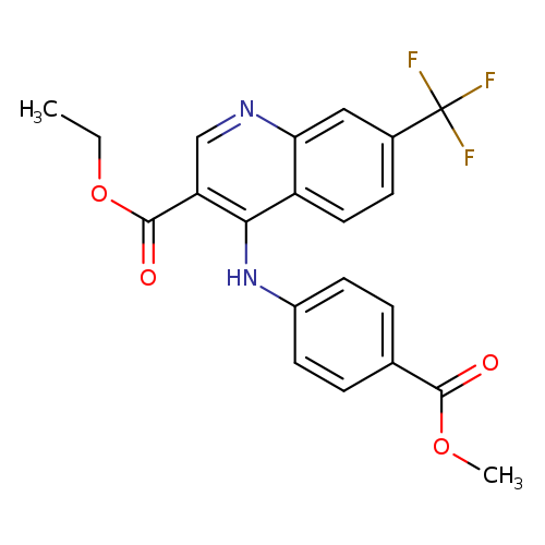 ethyl 4-{[4-(methoxycarbonyl)phenyl]amino}-7-(trifluoromethyl)quinoline-3-carboxylate