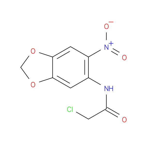 2-chloro-N-(6-nitro-1,3-dioxaindan-5-yl)acetamide