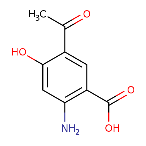 Benzoic acid, 5-acetyl-2-amino-4-hydroxy-