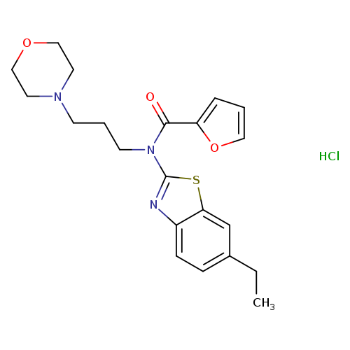 N-(6-ethyl-1,3-benzothiazol-2-yl)-N-[3-(morpholin-4-yl)propyl]furan-2-carboxamide hydrochloride