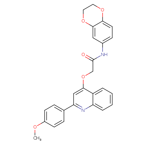 N-(2,3-dihydro-1,4-benzodioxin-6-yl)-2-{[2-(4-methoxyphenyl)quinolin-4-yl]oxy}acetamide