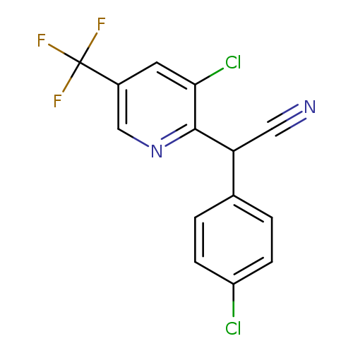 2-(3-Chloro-5-(trifluoromethyl)pyridin-2-yl)-2-(4-chlorophenyl)acetonitrile