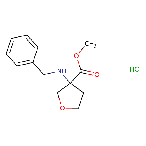 methyl 3-(benzylamino)oxolane-3-carboxylate hydrochloride