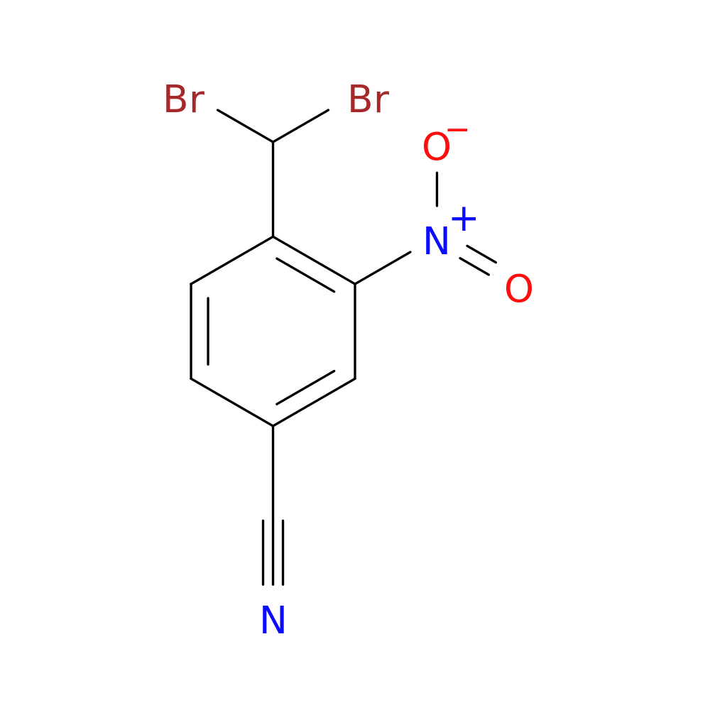 4-(dibromomethyl)-3-nitrobenzonitrile
