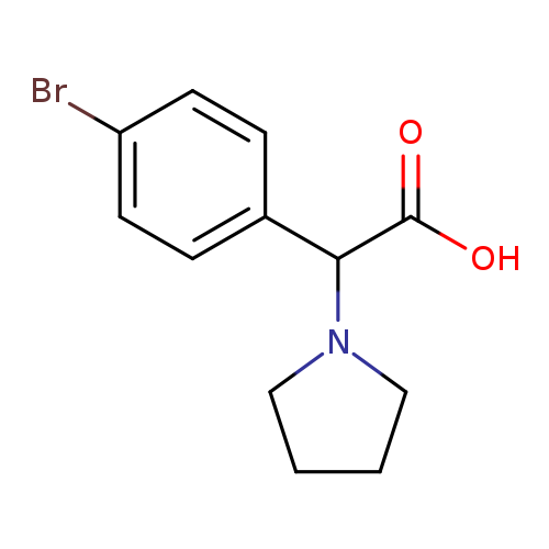 2-(4-Bromophenyl)-2-(pyrrolidin-1-yl)acetic acid