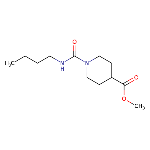 methyl 1-(butylcarbamoyl)piperidine-4-carboxylate