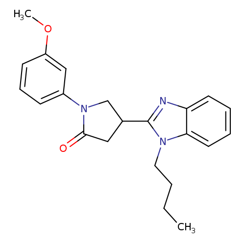 4-(1-butyl-1H-1,3-benzodiazol-2-yl)-1-(3-methoxyphenyl)pyrrolidin-2-one