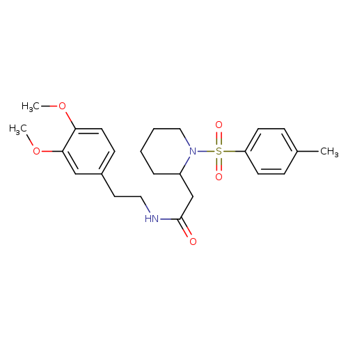 N-[2-(3,4-dimethoxyphenyl)ethyl]-2-[1-(4-methylbenzenesulfonyl)piperidin-2-yl]acetamide
