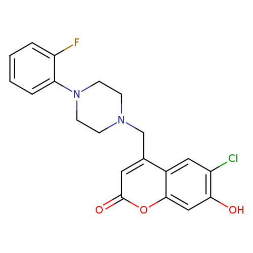 6-chloro-4-{[4-(2-fluorophenyl)piperazin-1-yl]methyl}-7-hydroxy-2H-chromen-2-one
