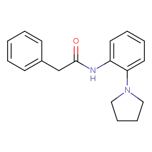 2-phenyl-N-[2-(pyrrolidin-1-yl)phenyl]acetamide