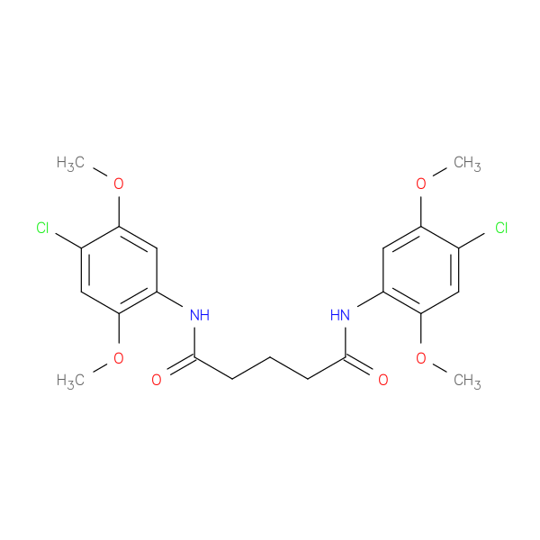 N~1~,N~5~-bis(4-chloro-2,5-dimethoxyphenyl)pentanediamide