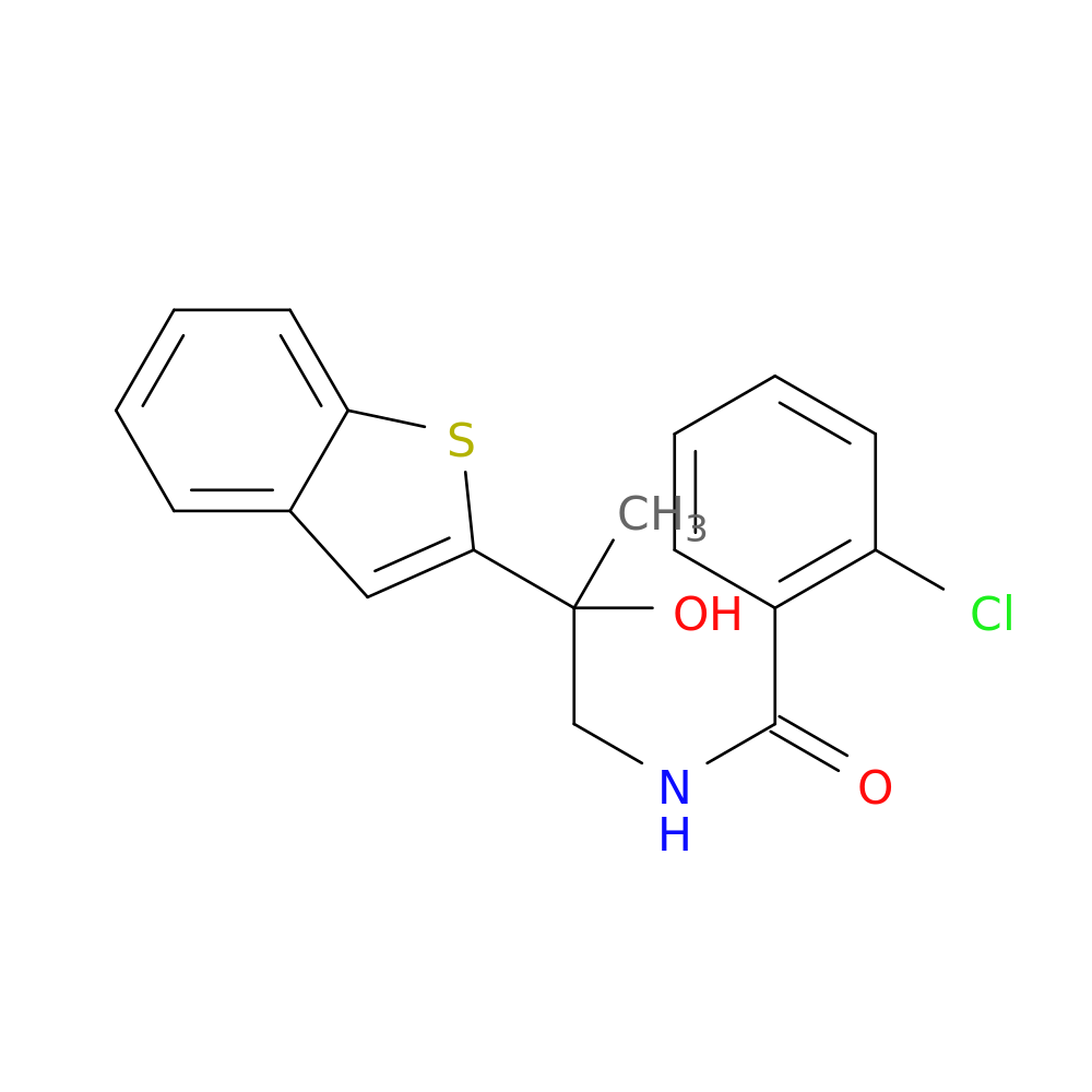 N-[2-(1-benzothiophen-2-yl)-2-hydroxypropyl]-2-chlorobenzamide