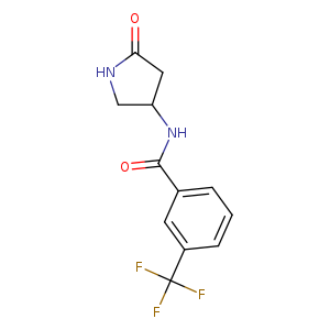 N-(5-oxopyrrolidin-3-yl)-3-(trifluoromethyl)benzamide