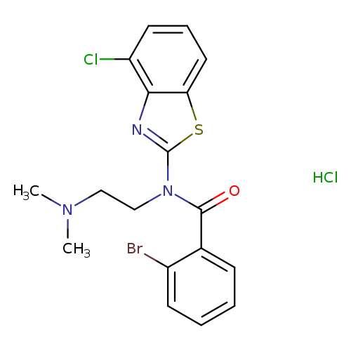 2-bromo-N-(4-chloro-1,3-benzothiazol-2-yl)-N-[2-(dimethylamino)ethyl]benzamide hydrochloride