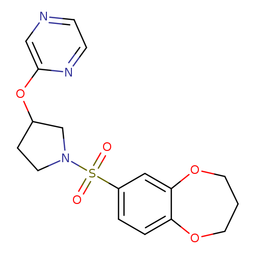 2-{[1-(3,4-dihydro-2H-1,5-benzodioxepine-7-sulfonyl)pyrrolidin-3-yl]oxy}pyrazine