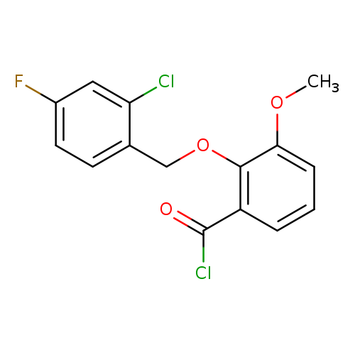 2-[(2-Chloro-4-fluorobenzyl)oxy]-3-methoxybenzoyl chloride