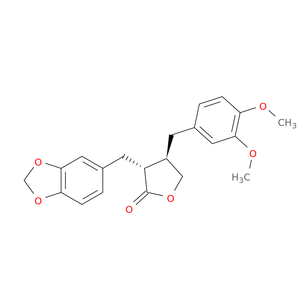 (3R,4R)-3-[(1,3-Benzodioxole-5-yl)methyl]-4-(3,4-dimethoxybenzyl)-4,5-dihydrofuran-2(3H)-one