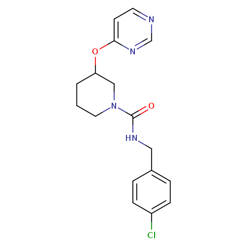 N-[(4-chlorophenyl)methyl]-3-(pyrimidin-4-yloxy)piperidine-1-carboxamide