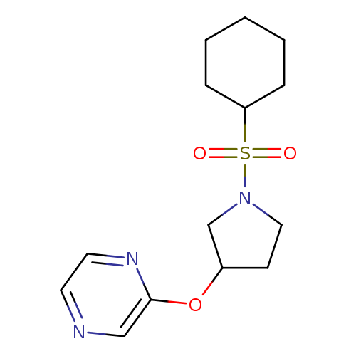 2-{[1-(cyclohexanesulfonyl)pyrrolidin-3-yl]oxy}pyrazine