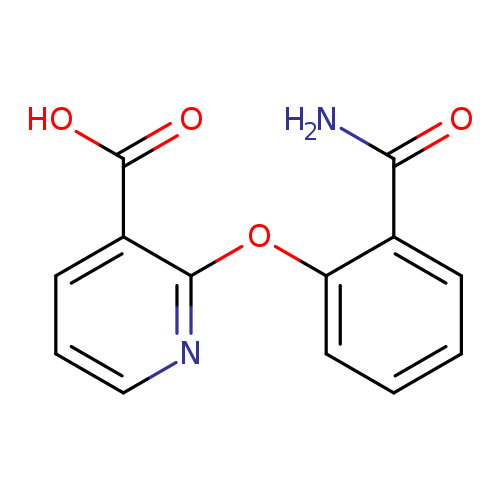 2-(2-carbamoylphenoxy)pyridine-3-carboxylic acid