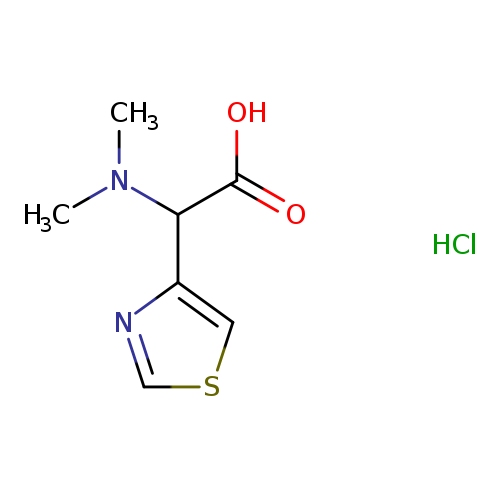 2-(dimethylamino)-2-(1,3-thiazol-4-yl)acetic acid hydrochloride