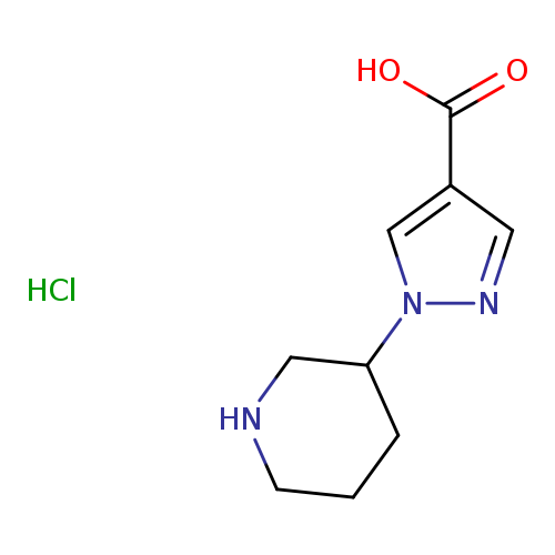 1-(piperidin-3-yl)-1H-pyrazole-4-carboxylic acid hydrochloride